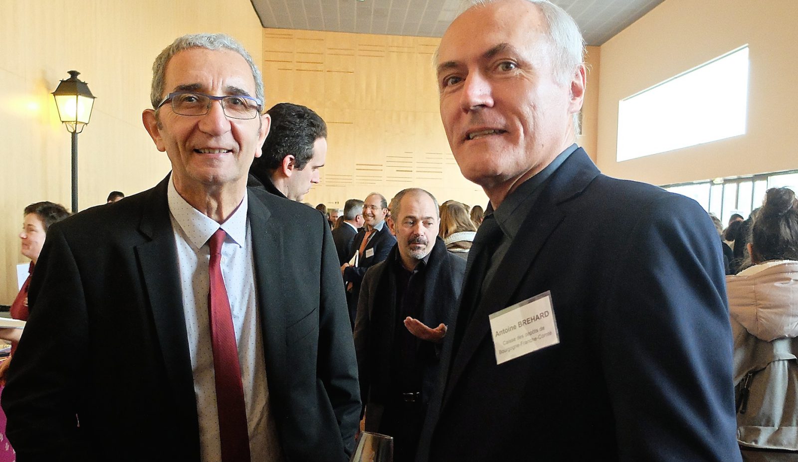Patrick Ayache, vice-président au tourisme, et Antoine Bréhard, directeur régional de la Caisse des Dépôts. (photos Daniel Bordur)